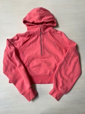 lululemon Coral Scuba Oversized Quarter Half Zip
